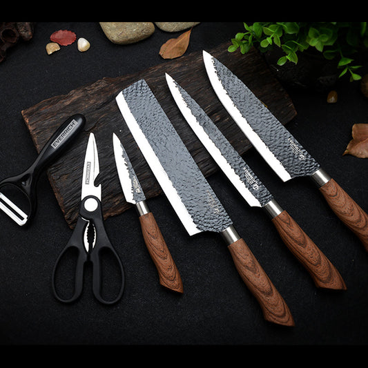 Stainless Steel Kitchen Knife Set - 6PC